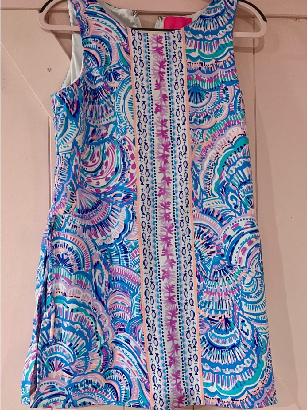 EUC LN Lilly Pulitzer Donna Romper Dress Skort Happy as a Clam Print Size 6